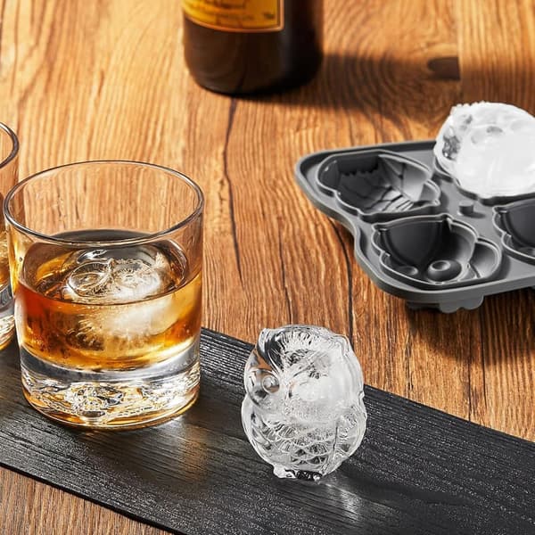3D Owl Ice Cube Mold for Harry Potter Fans & Whiskey Lovers