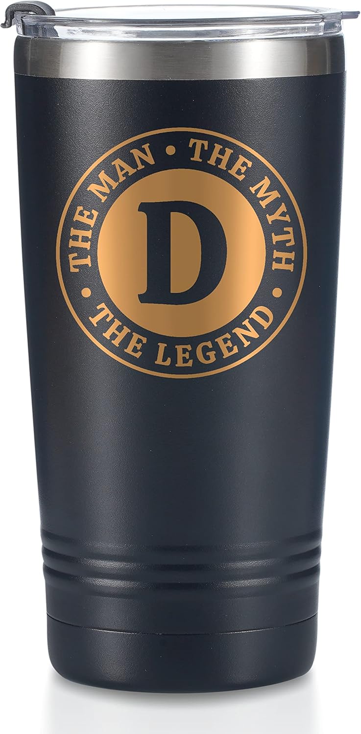 Personalized 20 oz Stainless Steel Travel Mug for Men