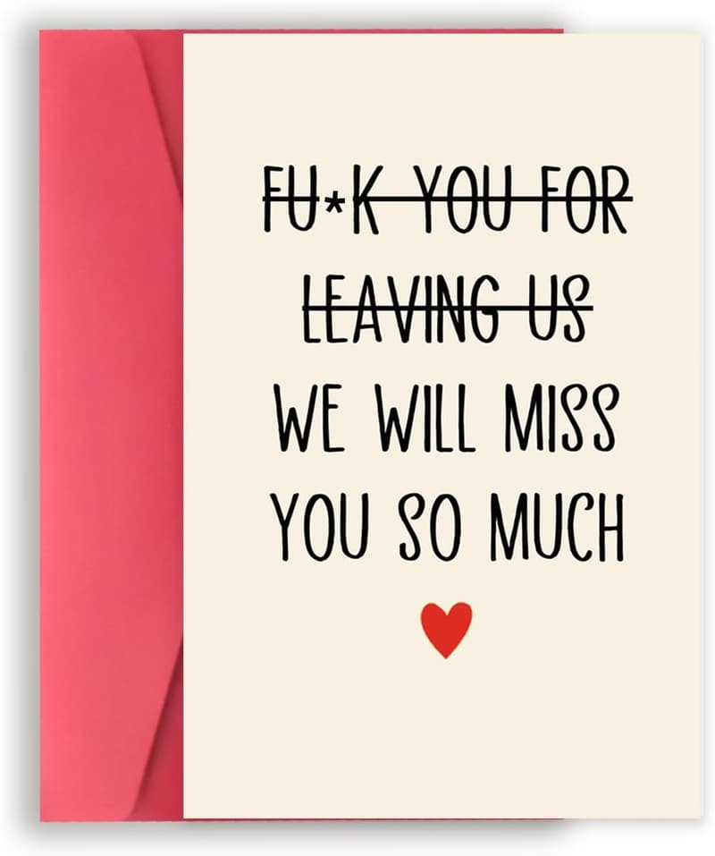 Humorous Farewell Card for Men - Retirement and New Job