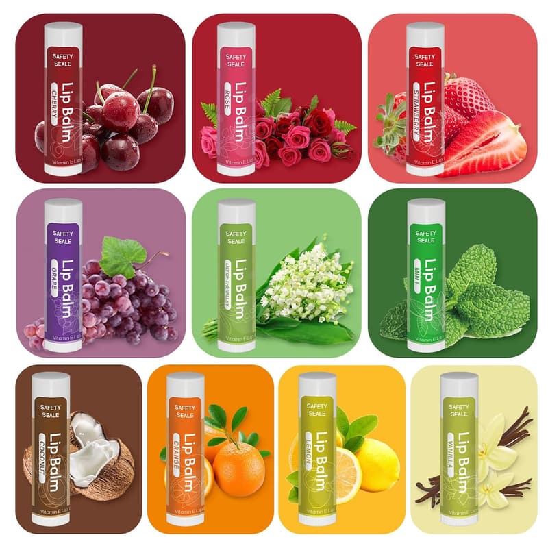 Valentine's Day 20-Pack Natural Lip Balm with Vitamin E