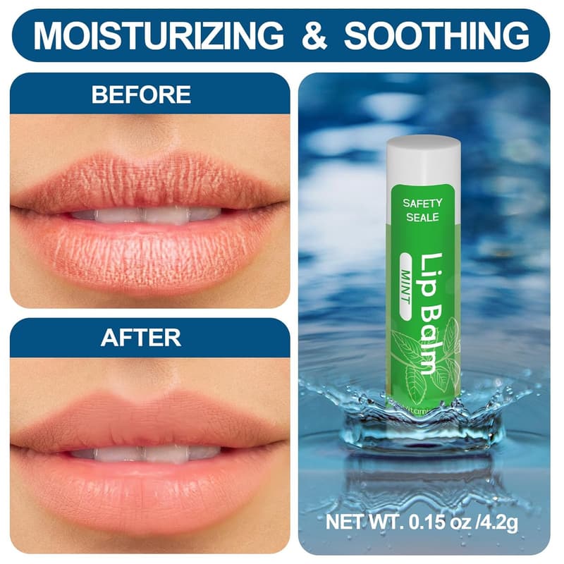 Valentine's Day 20-Pack Natural Lip Balm with Vitamin E