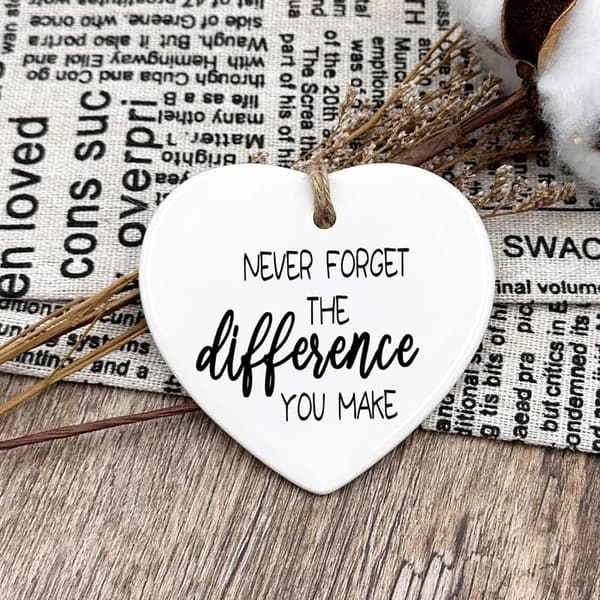 Ceramic Ornament Keepsake for Farewell Gifts for Coworkers