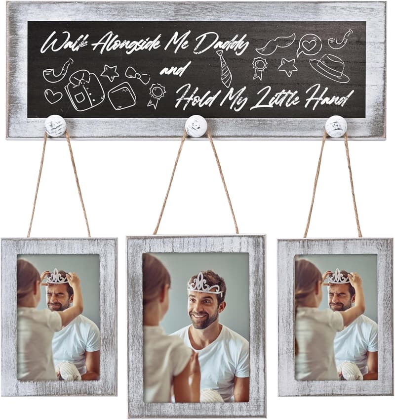 Rustic 4x6 Picture Frames Collage - Vintage White Wall Decor