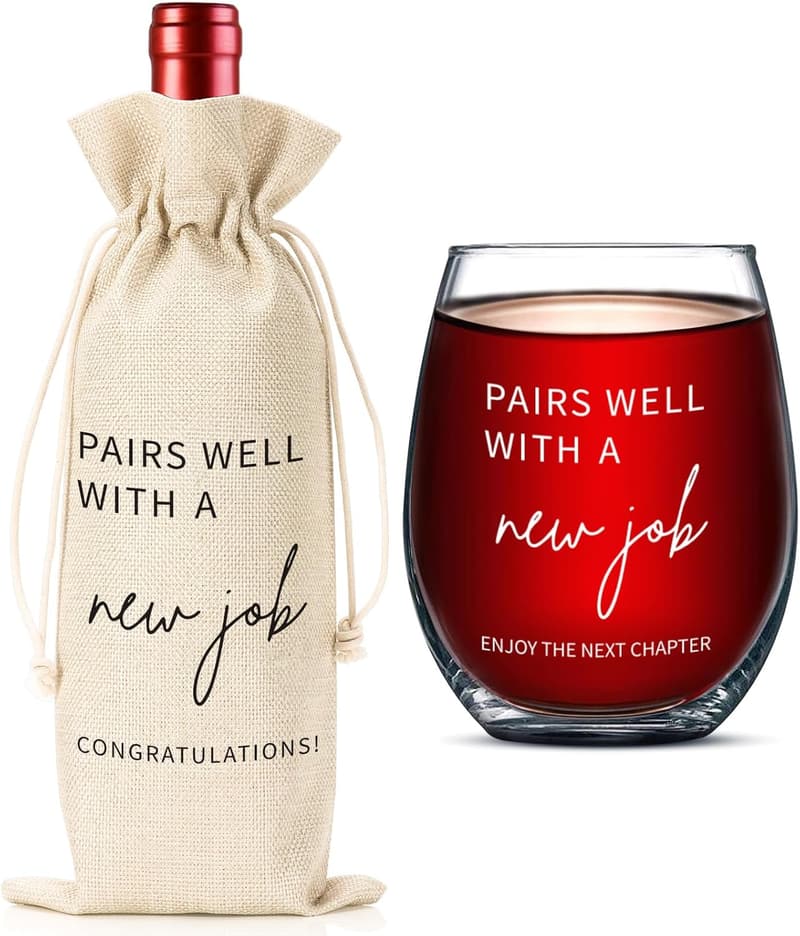 New Job Gift: Wine Bag for Coworkers & Friends