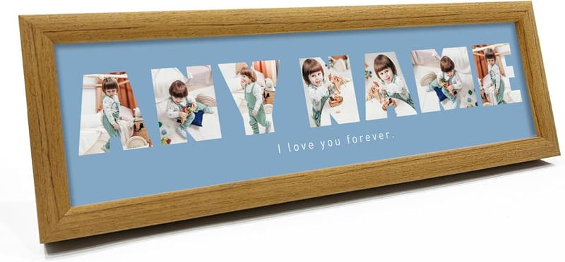 Personalized Wooden Photo Frame for Family Collage Gift
