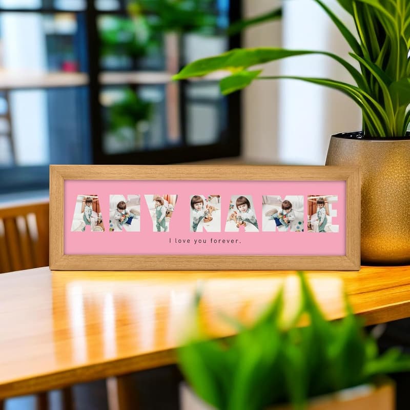 Personalized Wooden Photo Frame for Family Collage Gift