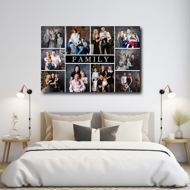 Personalized Collage Canvas Wall Art for Home Decor 8