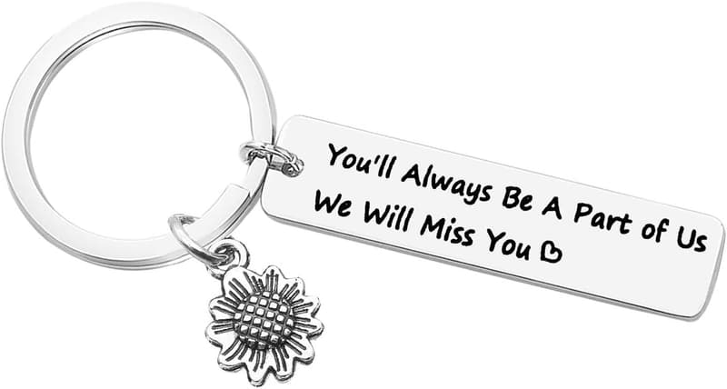 Farewell Keychain Gift for Colleagues and Mentors