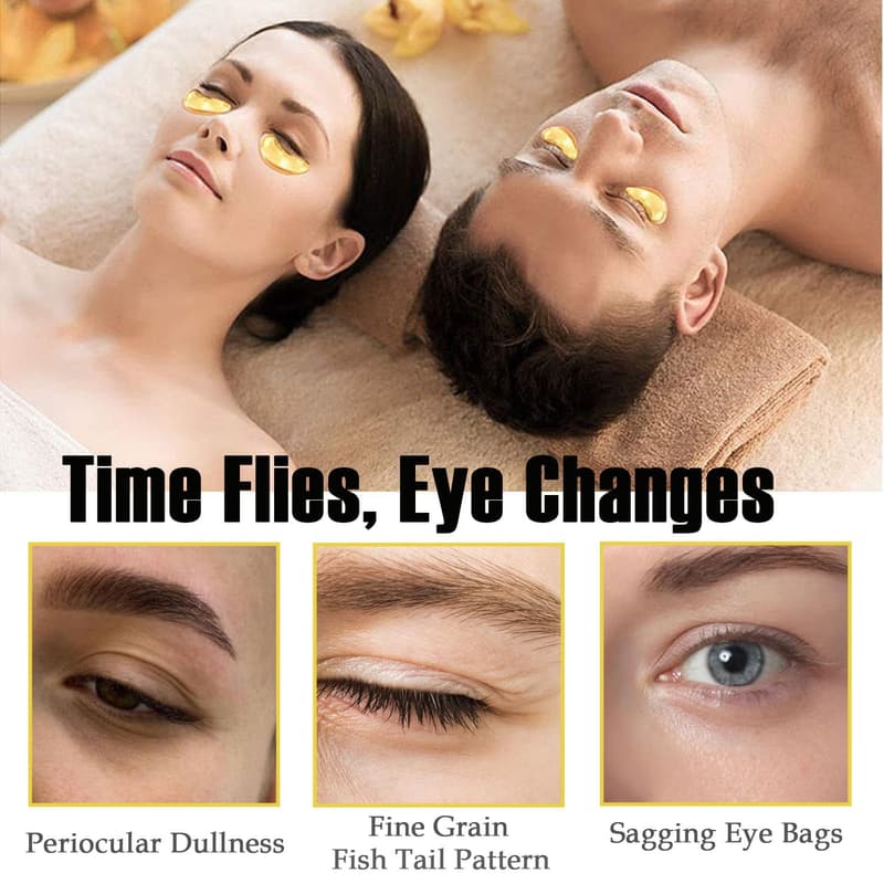 30 Pairs Crystal Collagen Lip & Eye Masks for Smooth Skin