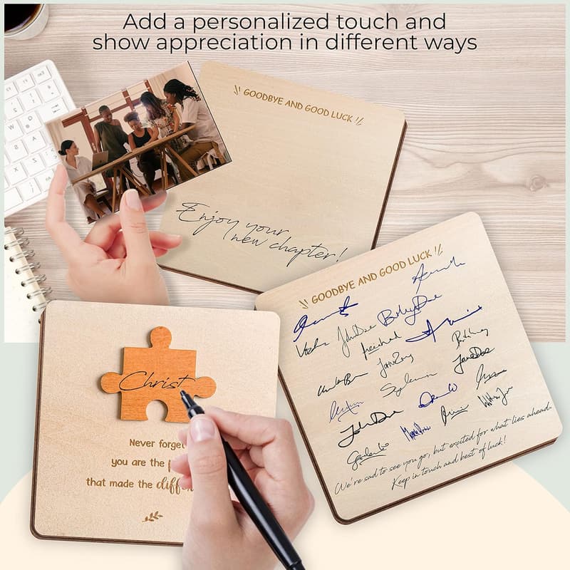 Retirement Farewell Cards for Coworkers - Wooden Design