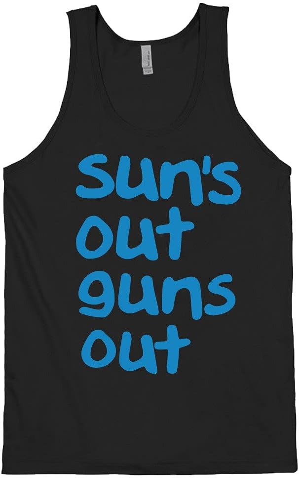 Sun's Out Guns Out Tank - Men's Funny Graphic Workout Tee
