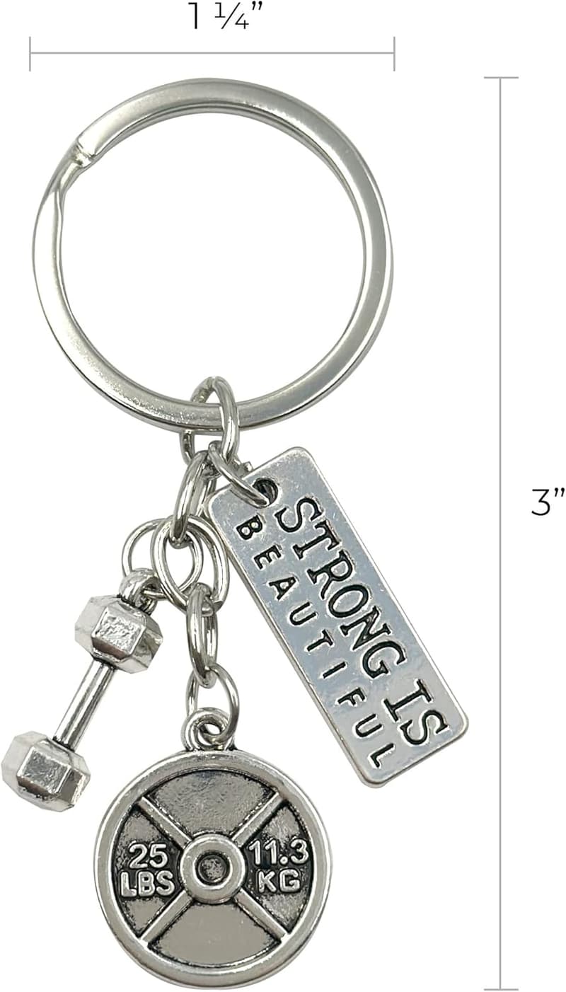 Inspirational Fitness Keychain for Motivational Gifts