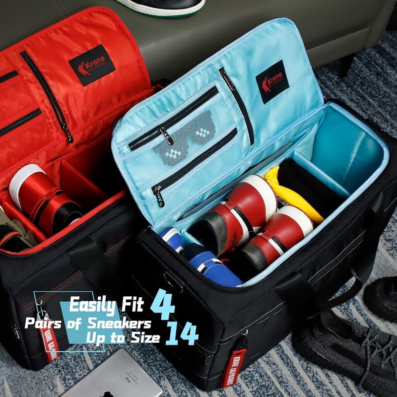 Multi-functional Travel Duffel Bag with Adjustable Dividers
