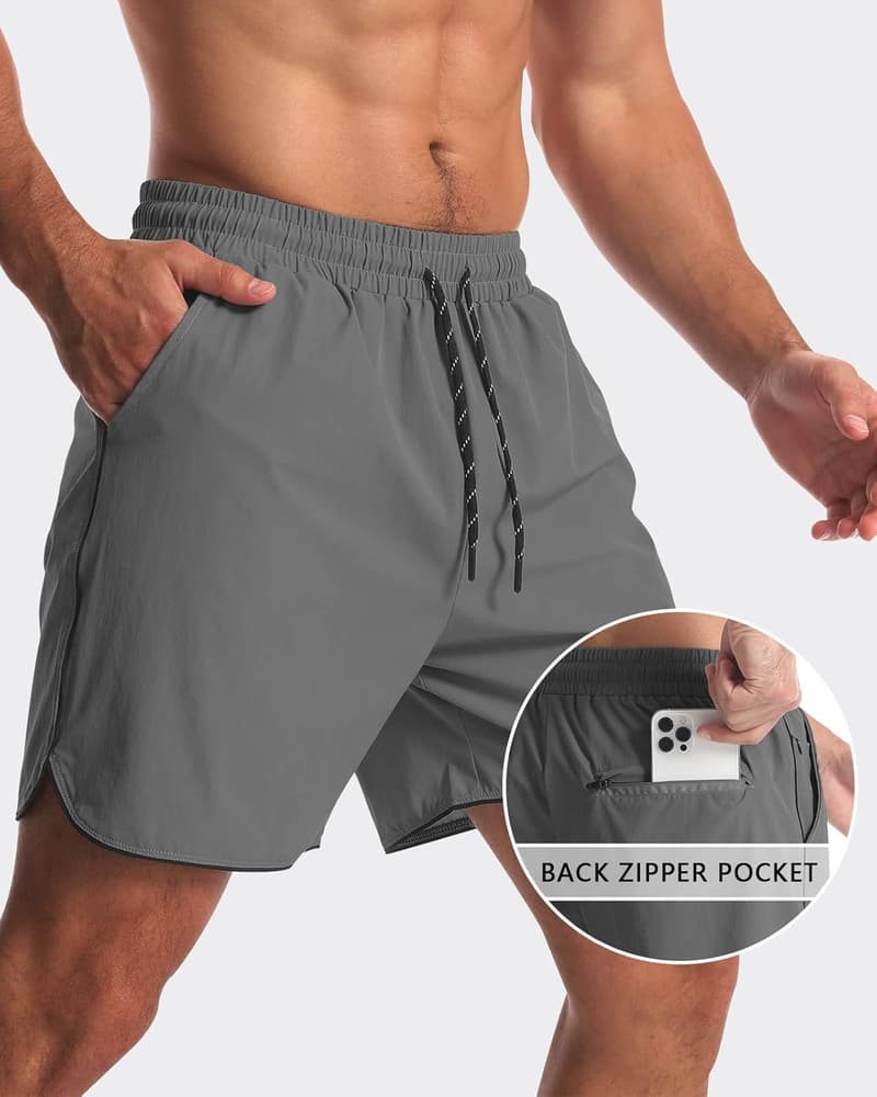 Men's Quick-Dry Athletic Shorts - 2 Pack for Gym & Running