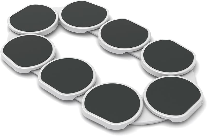 Expandable Dark Gray Lazy Susan Turntable for Dining Tables