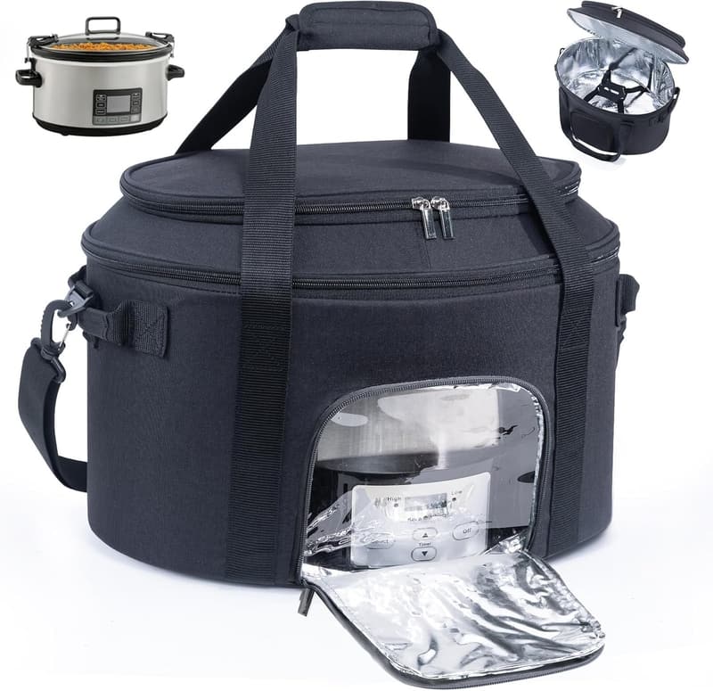 Portable Slow Cooker Carrying Bag for 6-8 Quart Units