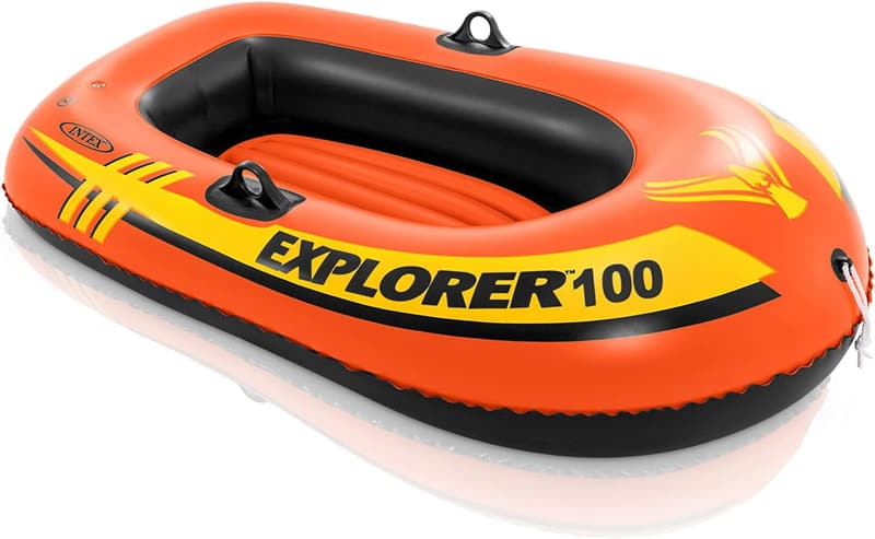 INTEX Explorer Inflatable Boat – Sporty Design with Dual Air Chambers