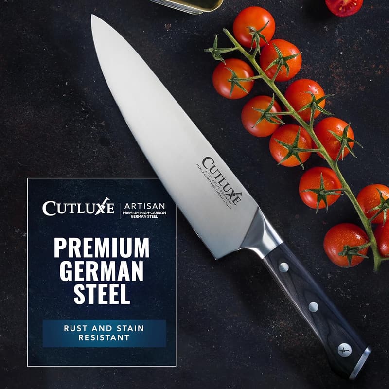 Professional 7-Piece Chef Knife Set - German Steel, Ergonomic Handles
