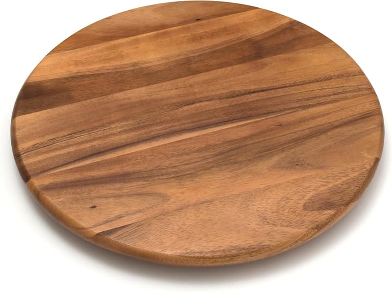 Acacia Wood 18-Inch Lazy Susan Kitchen Turntable