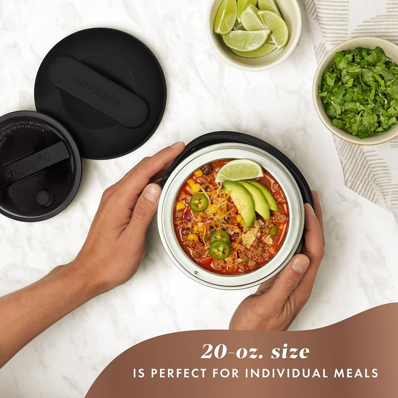 Portable 20-Ounce Crock-Pot Food Warmer for Travel & Office