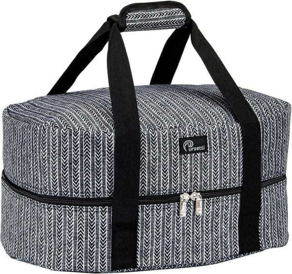 Crockpot Carrying Bag for 6-Quart Cookers - Herringbone Design