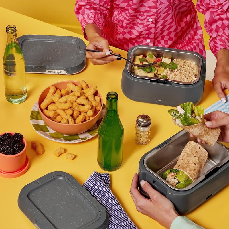 Portable Heated Lunch Box - 28-Ounce Food Warmer for Travel