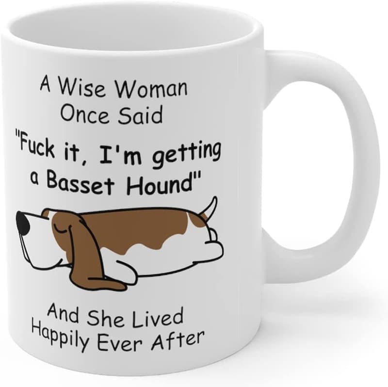Basset Hound Coffee Mug for Dog Moms – 11oz Mother's Day Gift