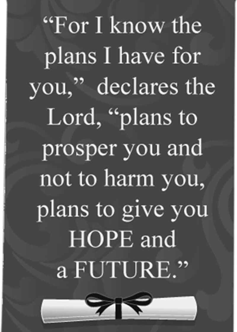 Personalized Graduation Prayer Cross - Class of 2024 Gift