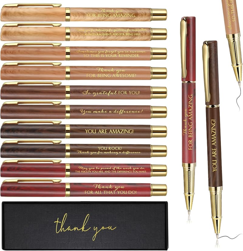 Inspirational Ballpoint Pens - 10 Set Appreciation Gifts for Team