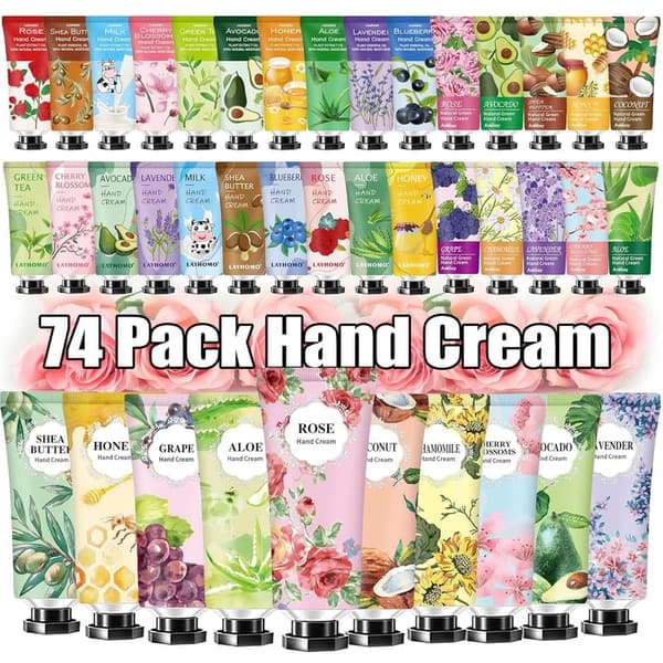 Mother's Day Hand Cream Gift Set for Women - 74 Pack Scented Lotion
