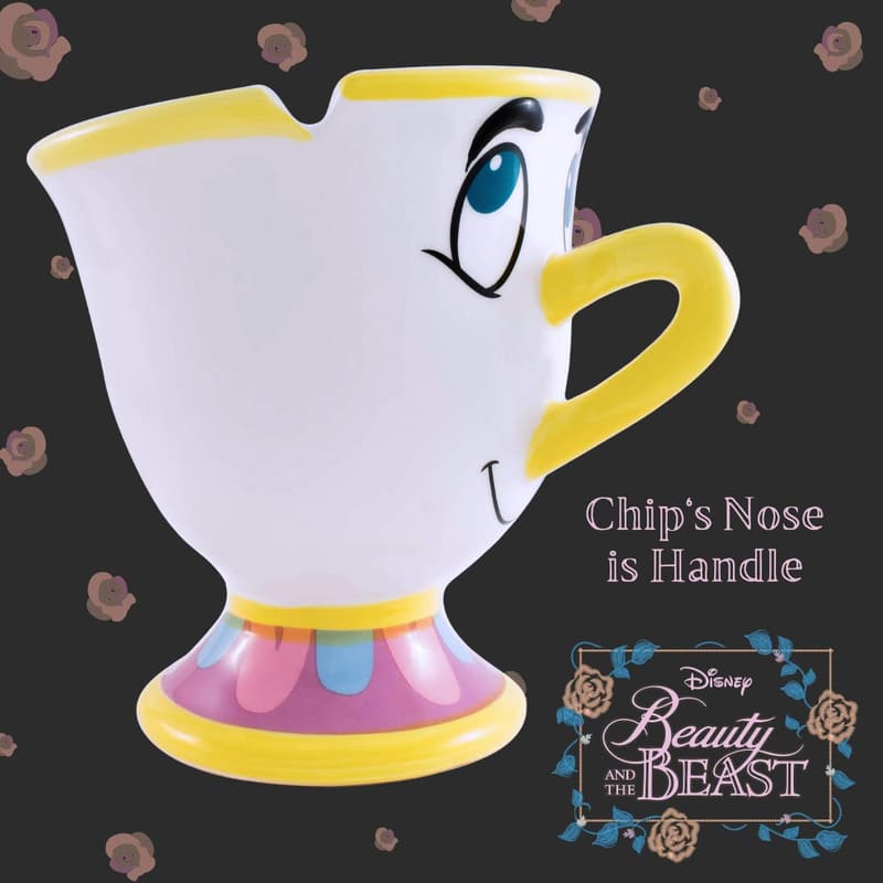 Disney Beauty and the Beast Chip 3D Sculpted Coffee Mug 20 oz