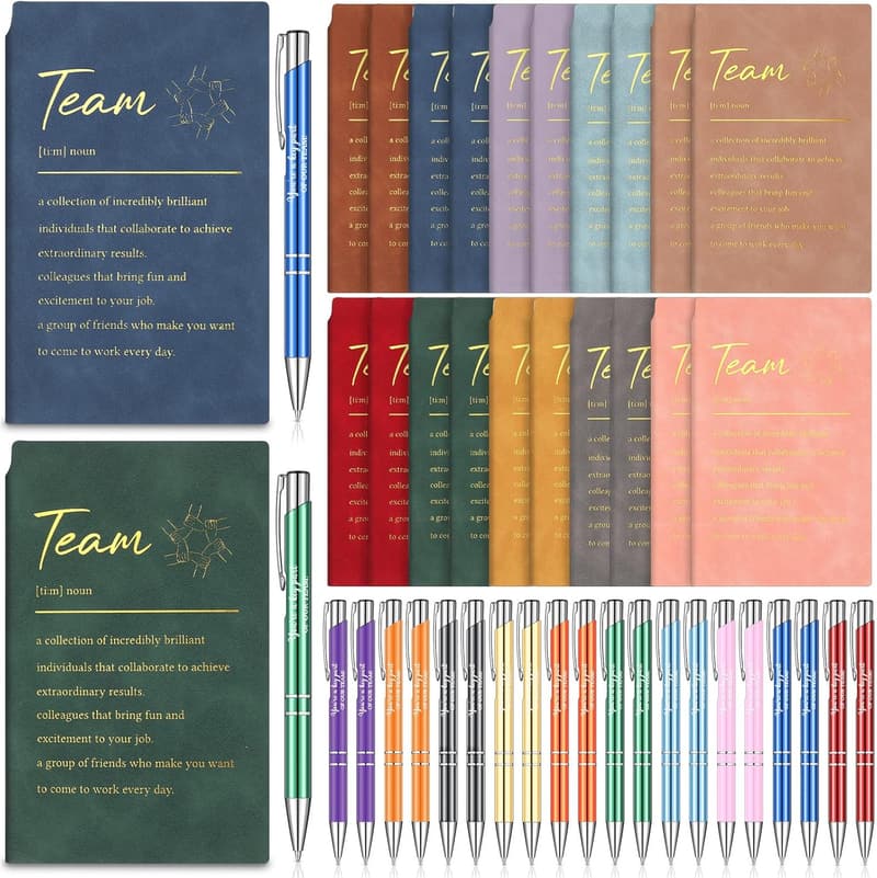 Employee Appreciation Gifts: 40-Pc Inspirational Notebook Set