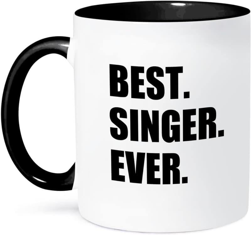 Best Singer Ever Two-Tone Mug for Music Appreciation