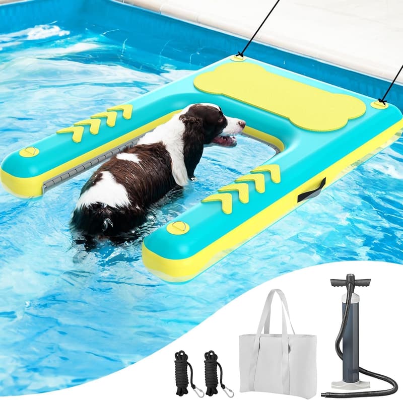 Extra Large Inflatable Dog Water Ramp for Boats & Pools