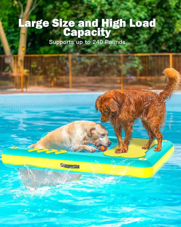Extra Large Inflatable Dog Water Ramp for Boats & Pools