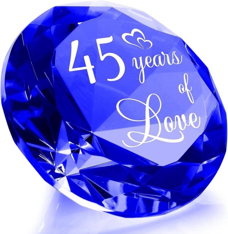 45th Anniversary Sapphire Gift for Couples