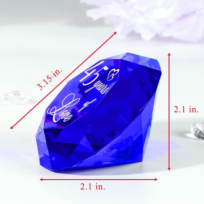45th Anniversary Sapphire Gift for Couples