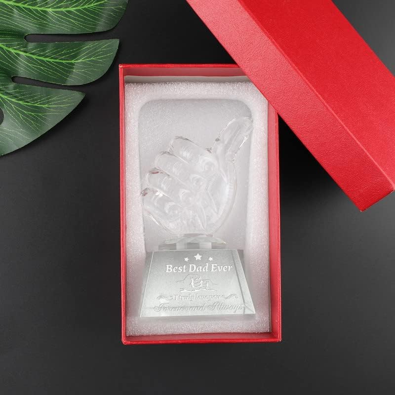 Father's Day Personalized Engraved Crystal Keepsake