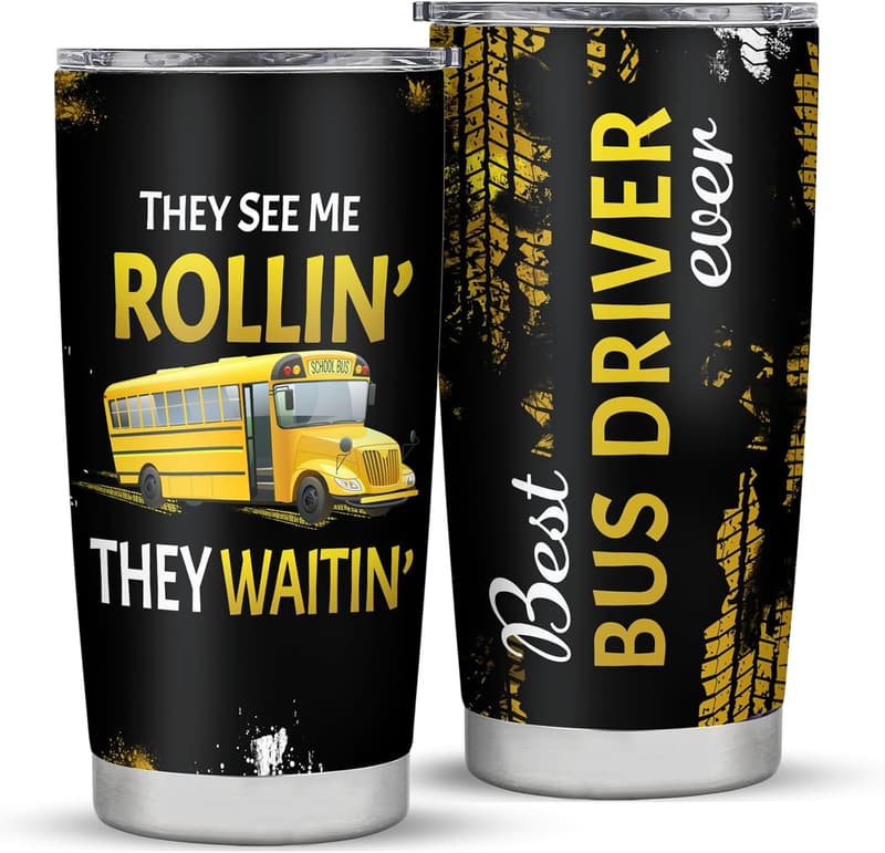 Bus Driver Appreciation 20oz Stainless Steel Tumbler