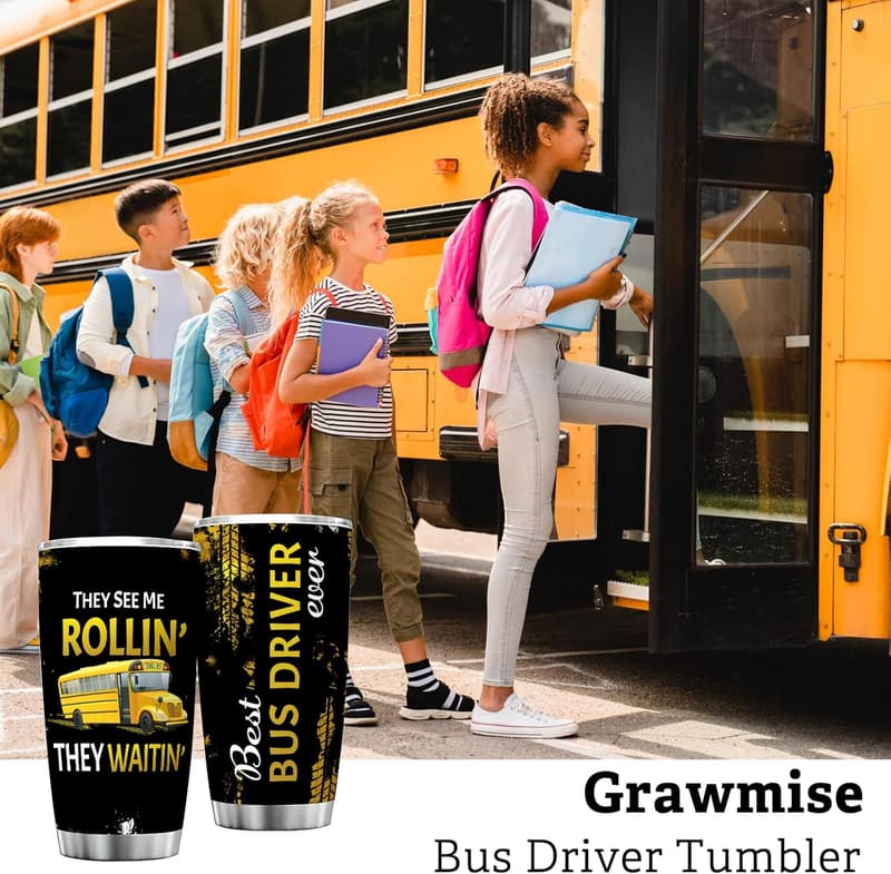 Bus Driver Appreciation 20oz Stainless Steel Tumbler