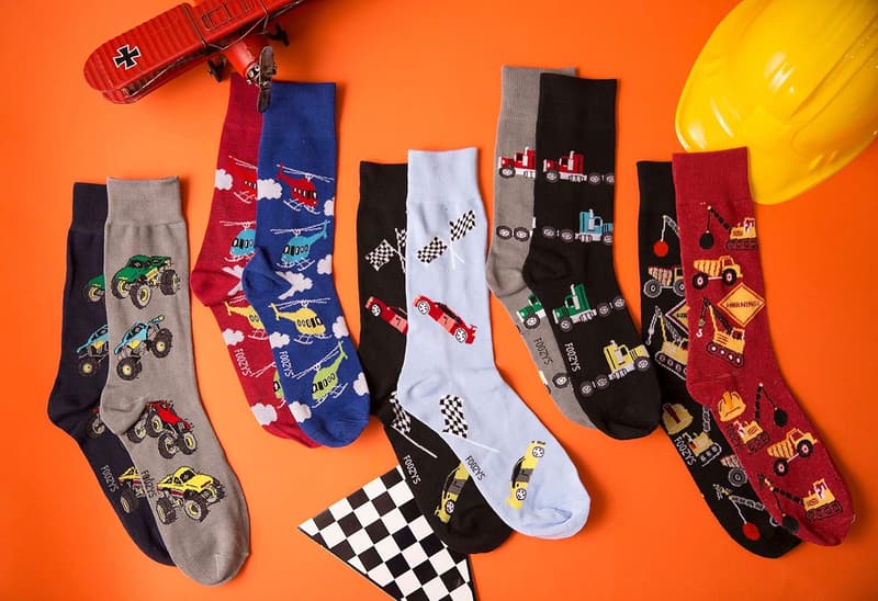Men's Automotive Novelty Crew Socks - 2 Pairs
