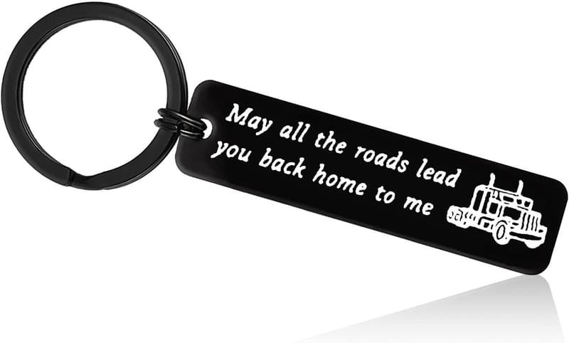 Father's Day Keychain Gift - Trucker's Prayer for Dad