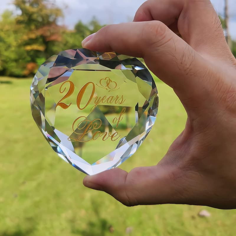 20th Anniversary Crystal Gift for Couples