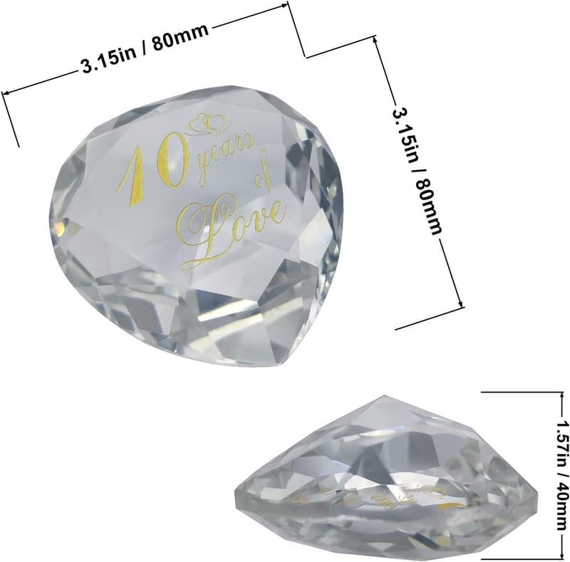 10th Anniversary Crystal Gifts for Couples