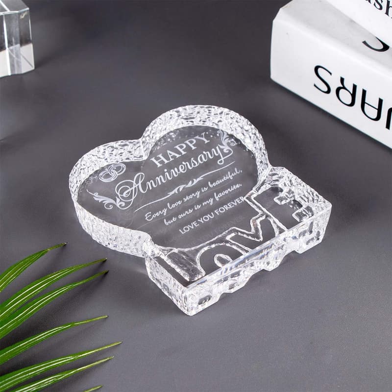 Wedding Anniversary Crystal Gift for Wife