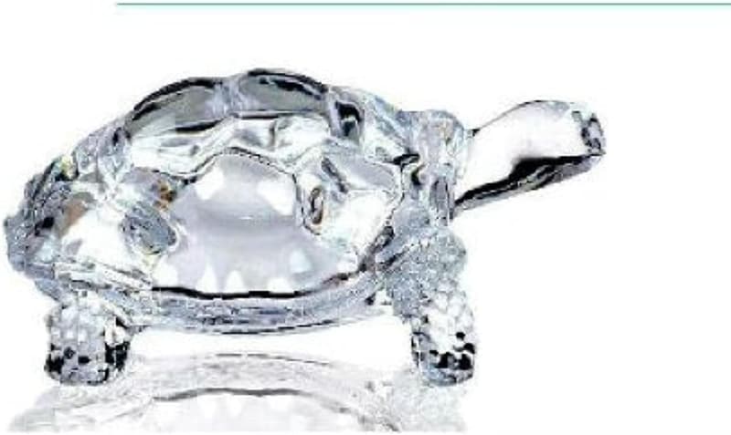 Clear Crystal Feng Shui Turtle for Peace & Prosperity Gift