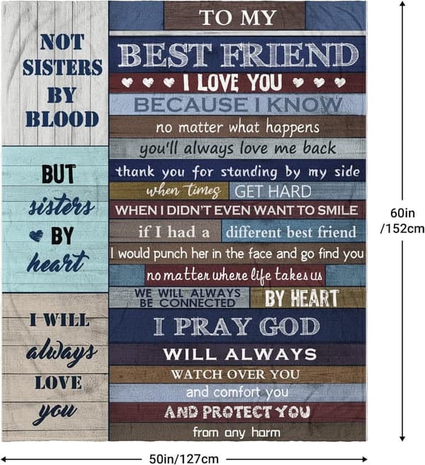 Best Friend Birthday Blanket 60