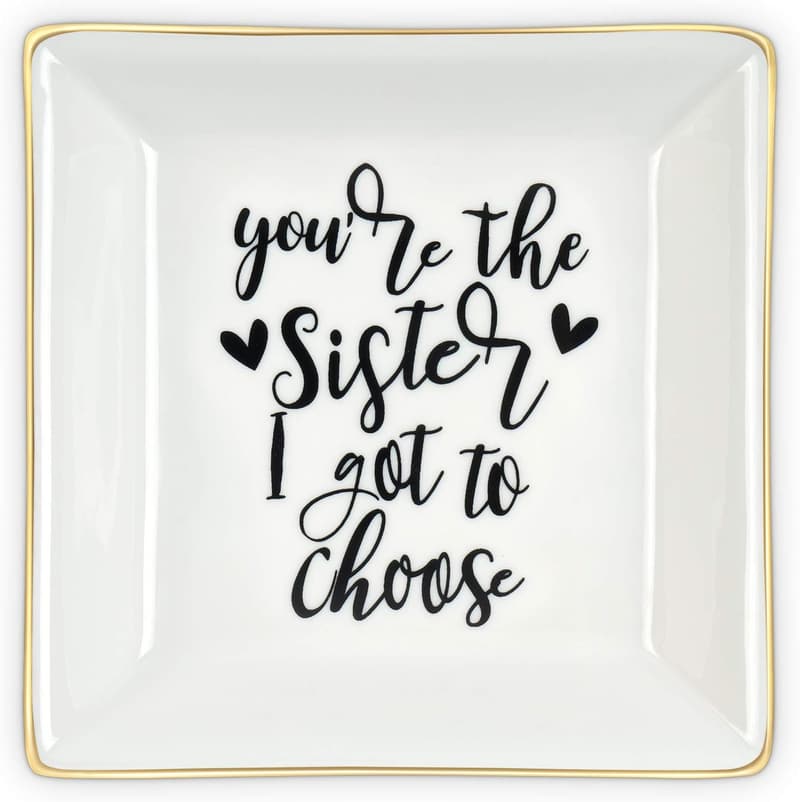 Sister Gift: Ceramic Ring Dish - 