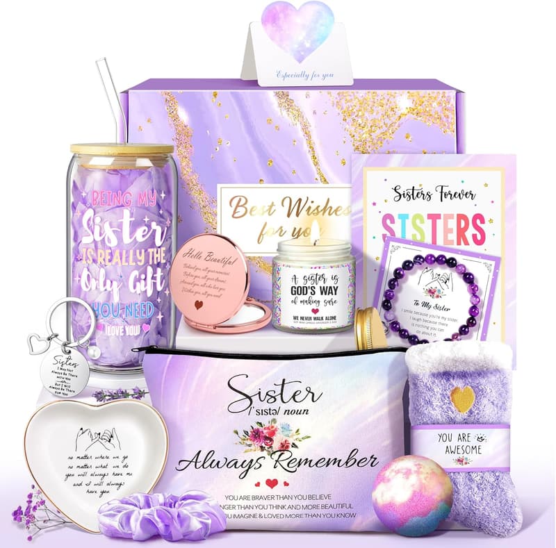 Unique Birthday Gift for Best Friend - Purple Soul Sister Gift