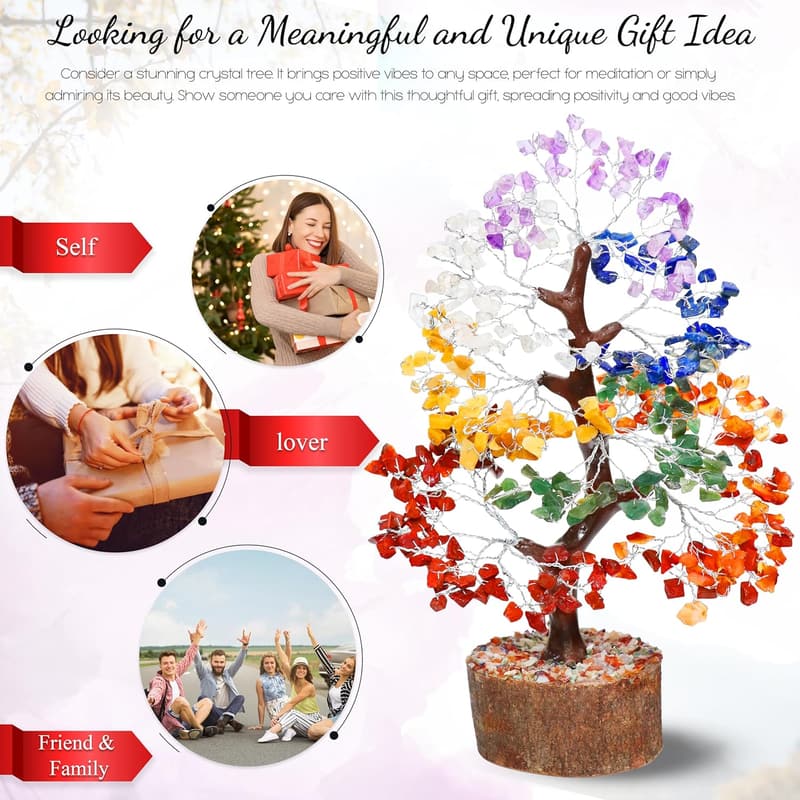 Chakra Crystal Tree of Life - Birthday Gift for Women